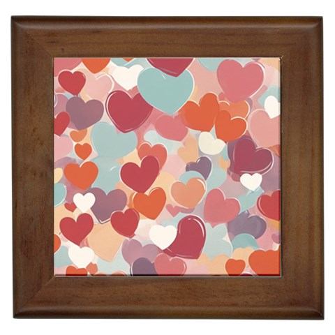 Valentines Day Hearts Romance Love Framed Tile from ArtsNow.com Front