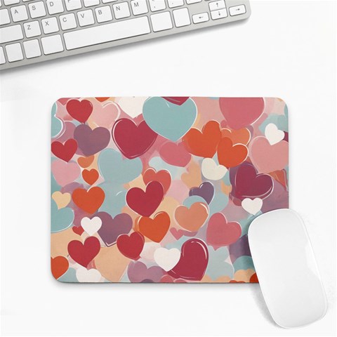 Valentines Day Hearts Romance Love Small Mousepad from ArtsNow.com Front