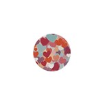 Valentines Day Hearts Romance Love 1  Mini Buttons