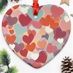 Valentines Day Hearts Romance Love Ornament (Heart)