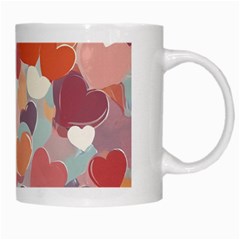 Valentines Day Hearts Romance Love White Mug from ArtsNow.com Right