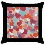 Valentines Day Hearts Romance Love Throw Pillow Case (Black)