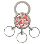 Valentines Day Hearts Romance Love 3-Ring Key Chain