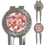 Valentines Day Hearts Romance Love 3-in-1 Golf Divots