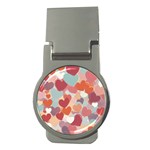 Valentines Day Hearts Romance Love Money Clips (Round) 