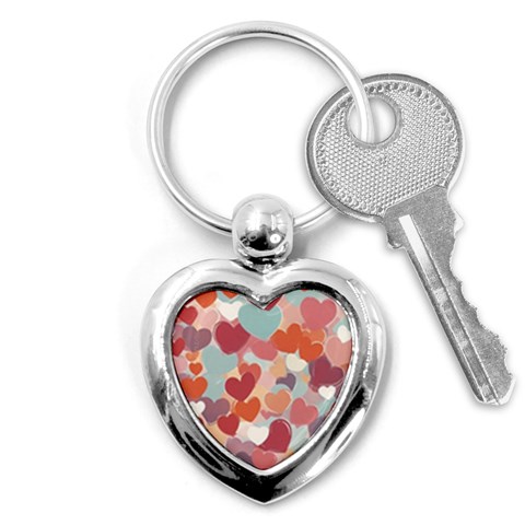 Valentines Day Hearts Romance Love Key Chain (Heart) from ArtsNow.com Front