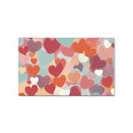 Valentines Day Hearts Romance Love Sticker (Rectangular)