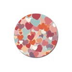 Valentines Day Hearts Romance Love Magnet 3  (Round)