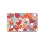 Valentines Day Hearts Romance Love Magnet (Name Card)