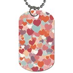 Valentines Day Hearts Romance Love Dog Tag (One Side)