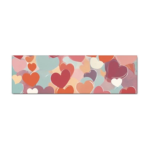 Valentines Day Hearts Romance Love Sticker Bumper (10 pack) from ArtsNow.com Front