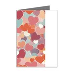 Valentines Day Hearts Romance Love Mini Greeting Card