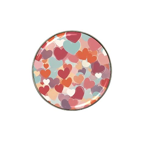 Valentines Day Hearts Romance Love Hat Clip Ball Marker (10 pack) from ArtsNow.com Front