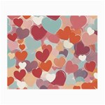 Valentines Day Hearts Romance Love Small Glasses Cloth