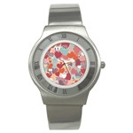 Valentines Day Hearts Romance Love Stainless Steel Watch