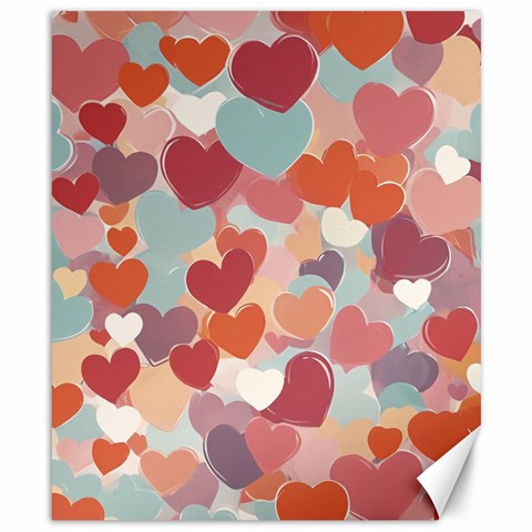 Valentines Day Hearts Romance Love Canvas 8  x 10  from ArtsNow.com 8.15 x9.66  Canvas - 1