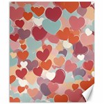 Valentines Day Hearts Romance Love Canvas 8  x 10 