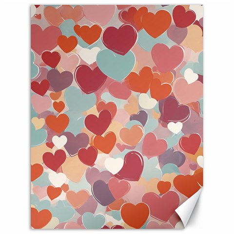 Valentines Day Hearts Romance Love Canvas 12  x 16  from ArtsNow.com 11.86 x15.41  Canvas - 1