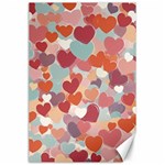 Valentines Day Hearts Romance Love Canvas 24  x 36 