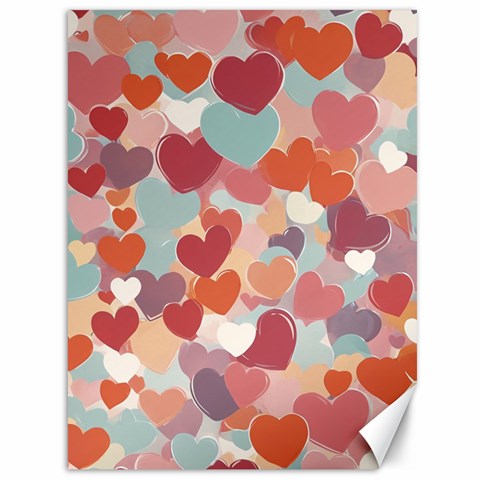 Valentines Day Hearts Romance Love Canvas 36  x 48  from ArtsNow.com 35.26 x46.15  Canvas - 1