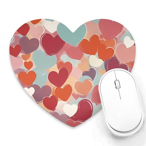 Valentines Day Hearts Romance Love Heart Mousepad from ArtsNow.com Front