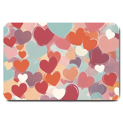 Valentines Day Hearts Romance Love Large Doormat from ArtsNow.com 30 x20  Door Mat