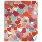 Valentines Day Hearts Romance Love Canvas 11  x 14 