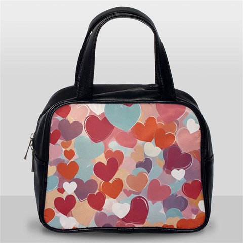 Valentines Day Hearts Romance Love Classic Handbag (Two Sides) from ArtsNow.com Back