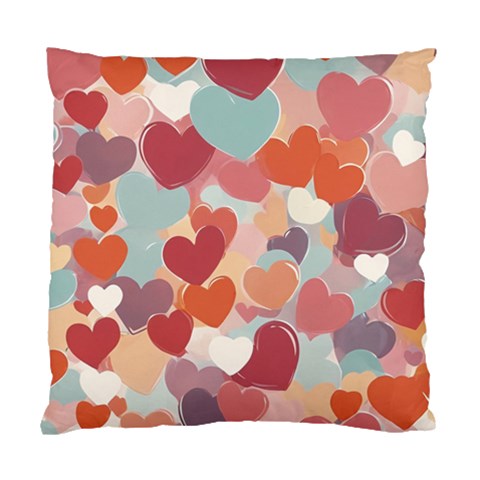 Valentines Day Hearts Romance Love Standard Cushion Case (Two Sides) from ArtsNow.com Front