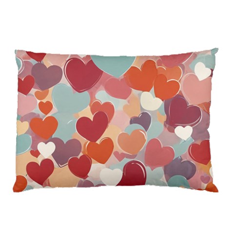 Valentines Day Hearts Romance Love Pillow Case from ArtsNow.com 26.62 x18.9  Pillow Case