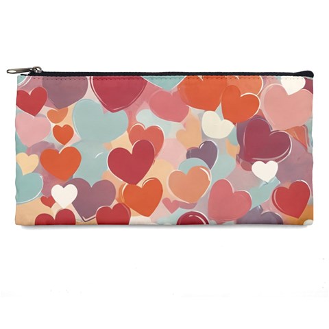 Valentines Day Hearts Romance Love Pencil Cases from ArtsNow.com Front