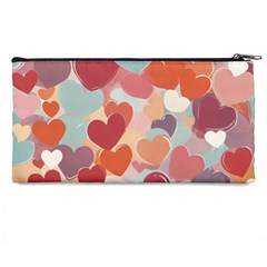 Valentines Day Hearts Romance Love Pencil Cases from ArtsNow.com Back