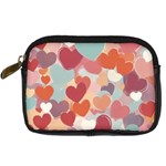 Valentines Day Hearts Romance Love Digital Camera Leather Case