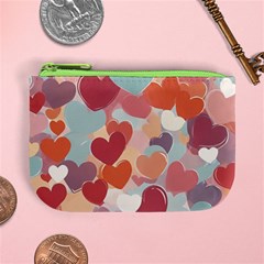 Valentines Day Hearts Romance Love Mini Coin Purse from ArtsNow.com Front