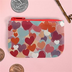 Valentines Day Hearts Romance Love Mini Coin Purse from ArtsNow.com Front