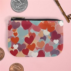 Valentines Day Hearts Romance Love Mini Coin Purse from ArtsNow.com Front