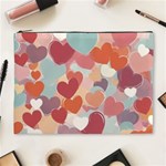 Valentines Day Hearts Romance Love Cosmetic Bag (XL)