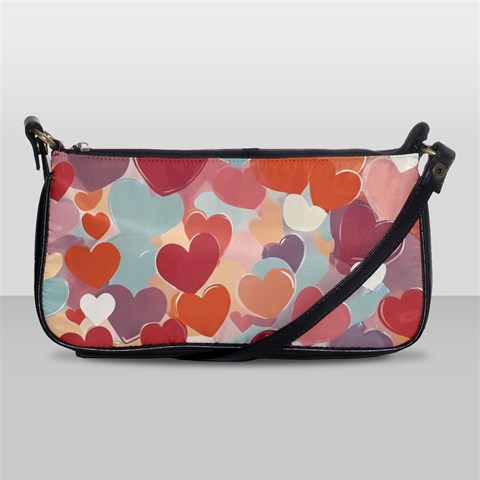 Valentines Day Hearts Romance Love Shoulder Clutch Bag from ArtsNow.com Front