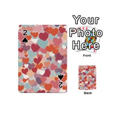 Valentines Day Hearts Romance Love Playing Cards 54 Designs (Mini) from ArtsNow.com Front - Spade2