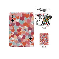 Valentines Day Hearts Romance Love Playing Cards 54 Designs (Mini) from ArtsNow.com Front - Spade6