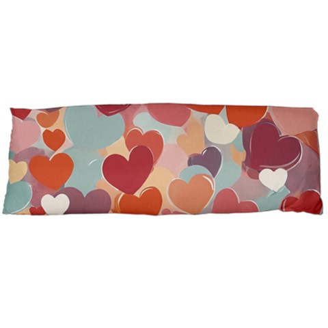 Valentines Day Hearts Romance Love One Side Body Pillow Cases from ArtsNow.com Body Pillow Case