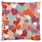 Valentines Day Hearts Romance Love Large Cushion Case (Two Sides)