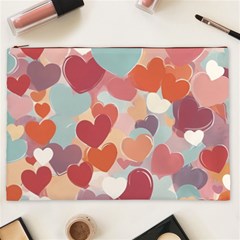 Valentines Day Hearts Romance Love Cosmetic Bag (XXL) from ArtsNow.com Front