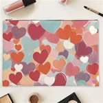 Valentines Day Hearts Romance Love Cosmetic Bag (XXL)