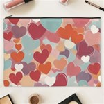 Valentines Day Hearts Romance Love Cosmetic Bag (XXXL)