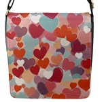 Valentines Day Hearts Romance Love Flap Closure Messenger Bag (S)