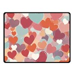 Valentines Day Hearts Romance Love Two Sides Fleece Blanket (Small)