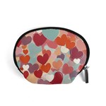 Valentines Day Hearts Romance Love Accessory Pouch (Small)