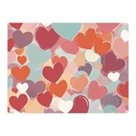 Valentines Day Hearts Romance Love Two Sides Premium Plush Fleece Blanket (Mini)