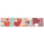 Valentines Day Hearts Romance Love Small Premium Plush Fleece Scarf